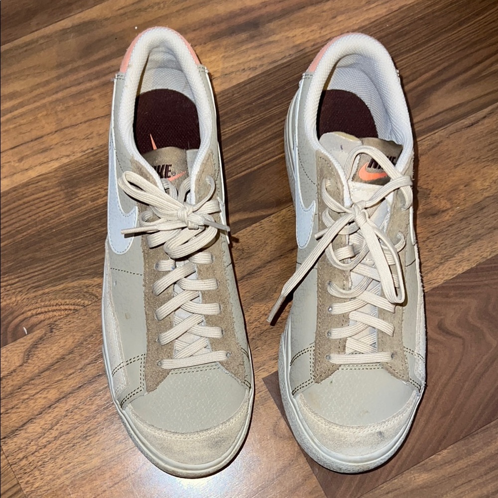 Nike Women's Tan and Orange Sneakers - Picture 2 of 5